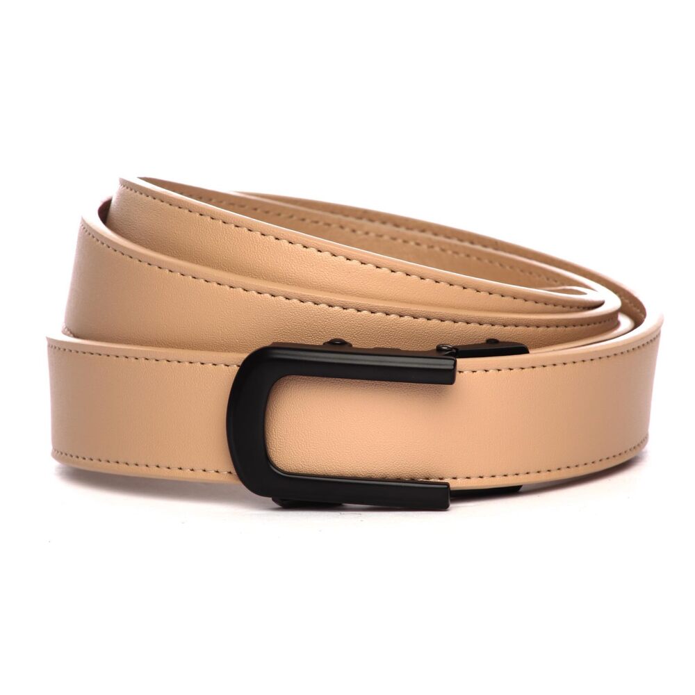 9648 Women’s Blush Leather Belt 1.25 Inch- Adjustable Strap With Buckle